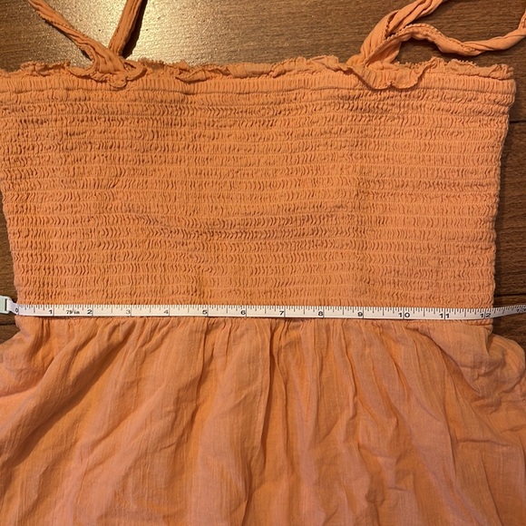 Aerie smocked babydoll sundress with tie straps and ruffles - Picture 6 of 8